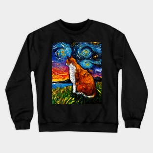 Orange and White Tabby Cat Crewneck Sweatshirt